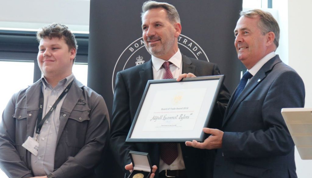 Addfield receives highly prestigious ‘Board of Trade’ award.