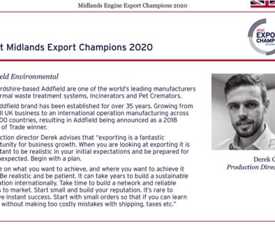 Addfield are exporting champions once again in 2020